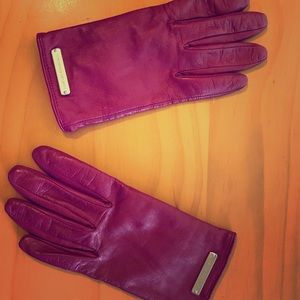 Armani Exchange Leather Gloves